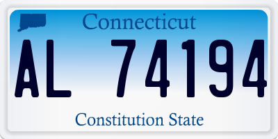 CT license plate AL74194