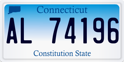 CT license plate AL74196