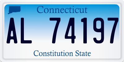 CT license plate AL74197