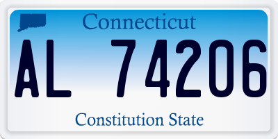 CT license plate AL74206
