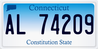 CT license plate AL74209