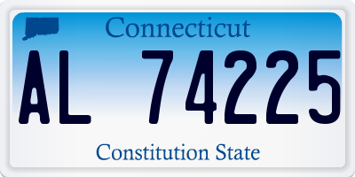 CT license plate AL74225