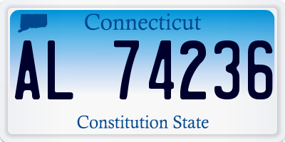 CT license plate AL74236