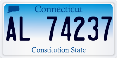 CT license plate AL74237