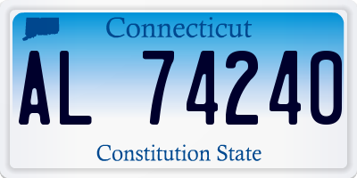 CT license plate AL74240