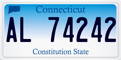 CT license plate AL74242