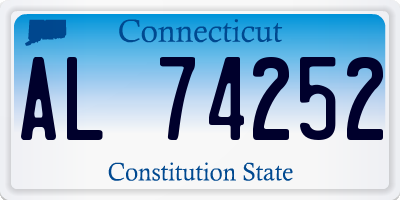 CT license plate AL74252