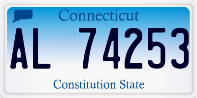CT license plate AL74253