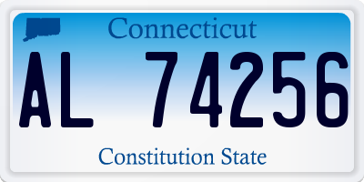CT license plate AL74256