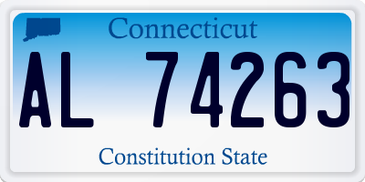 CT license plate AL74263