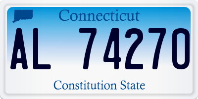 CT license plate AL74270