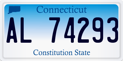 CT license plate AL74293