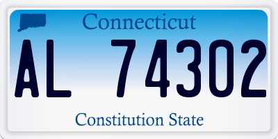 CT license plate AL74302