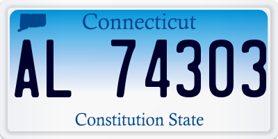 CT license plate AL74303