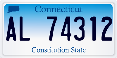 CT license plate AL74312