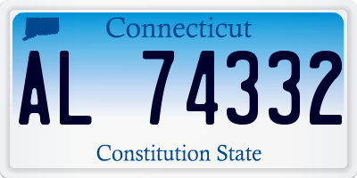 CT license plate AL74332