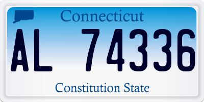 CT license plate AL74336