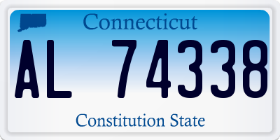 CT license plate AL74338