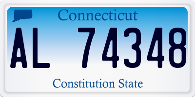 CT license plate AL74348