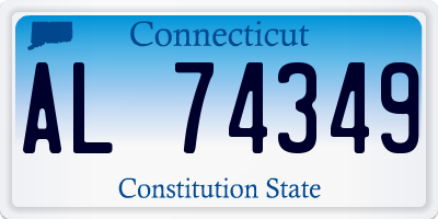 CT license plate AL74349