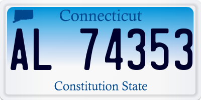 CT license plate AL74353