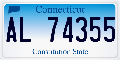 CT license plate AL74355
