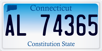 CT license plate AL74365