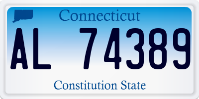 CT license plate AL74389