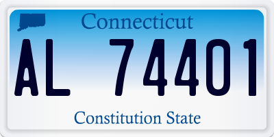 CT license plate AL74401