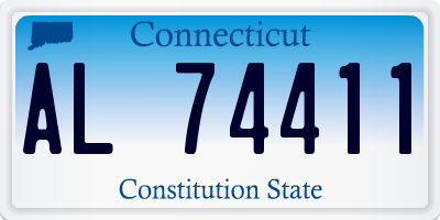 CT license plate AL74411