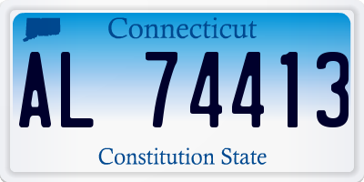 CT license plate AL74413