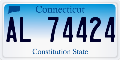CT license plate AL74424