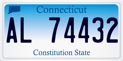 CT license plate AL74432