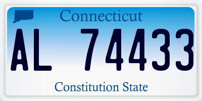 CT license plate AL74433