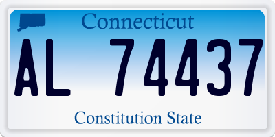 CT license plate AL74437