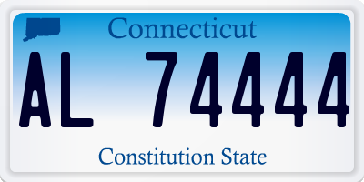 CT license plate AL74444