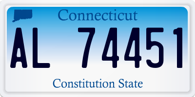 CT license plate AL74451