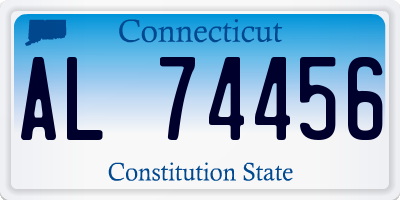 CT license plate AL74456