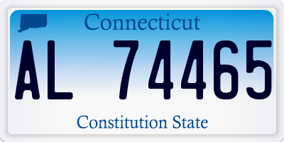 CT license plate AL74465