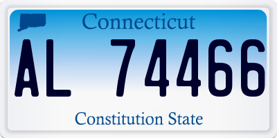 CT license plate AL74466