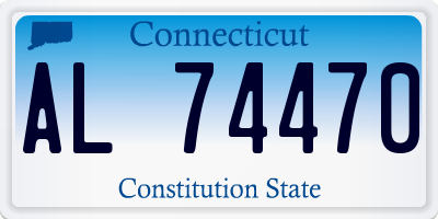 CT license plate AL74470