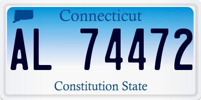 CT license plate AL74472