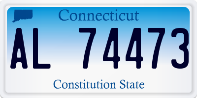 CT license plate AL74473
