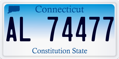 CT license plate AL74477