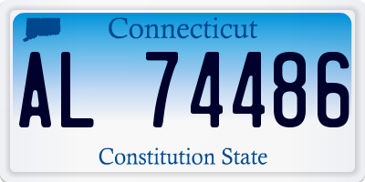 CT license plate AL74486