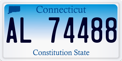 CT license plate AL74488