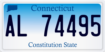 CT license plate AL74495