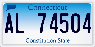 CT license plate AL74504