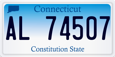 CT license plate AL74507