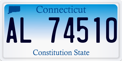 CT license plate AL74510